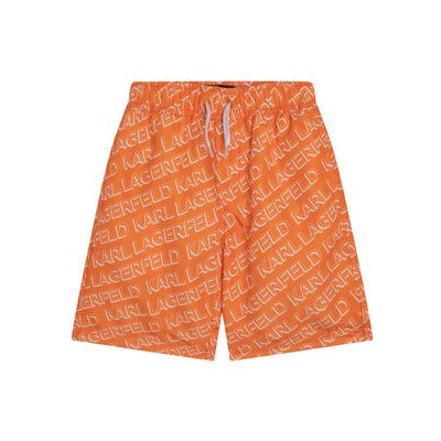 Karl Lagerfeld Kids Plavecké šortky Z20099 S Oranžová Regular Fit – Sleviste.cz