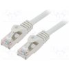 síťový kabel Gembird PP6A-LSZHCU-20M Patch, S/FTP, 6a, drát, Cu, LSZH, 20m, šedý