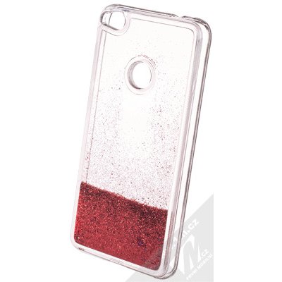 Pouzdro Sligo Liquid Glitter Full Huawei P9 Lite 2017 červené – Zboží Mobilmania