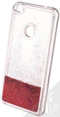 Pouzdro Sligo Liquid Glitter Full Huawei P9 Lite 2017 červené