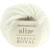 Příze Alize Merino Royal 55 bílá