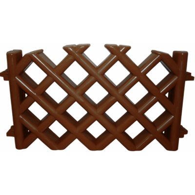 Zahradní plůtek mříž hnědá – Zboží Mobilmania