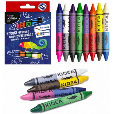 Voskovky oboustranné 8ks 16 barev – Sleviste.cz