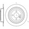 Brzdový kotouč REMSA Brzdový kotouč - 280 mm RMS 61443.00