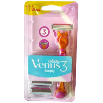 Gillette Simply Venus 3 + 8 ks hlavic