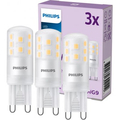 Philips 3x LED žárovka s paticí G9 3,7W = 40W 470 lm 2700K teplá bílá – Hledejceny.cz