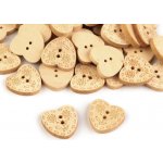 Kreatinka Knoflík SRDCE - 20mm – Hledejceny.cz