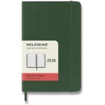 Moleskine A6 denní 2026 tmavě zelený – Zboží Dáma