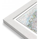 National Geographic Itálie - nástěnná mapa Classic 60 x 85 cm Varianta: mapa v dřevěném rámu, Provedení: Pegi bílý – Sleviste.cz