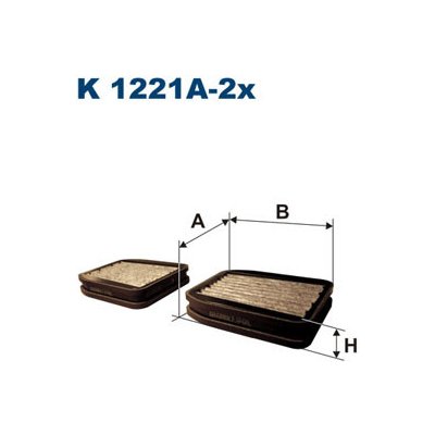 K1221A-2X FILTRON Filtr, vzduch v interiéru – Hledejceny.cz