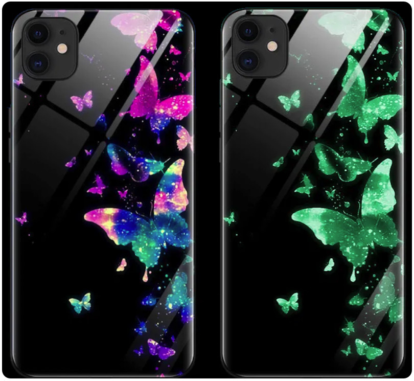 Pouzdro Butterfly luminous se svítícím ornamentem Apple iPhone 7 Plus/8 Plus