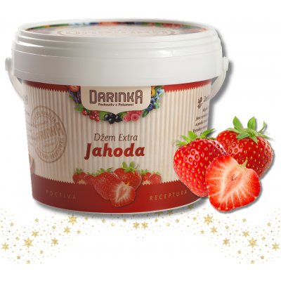 Darinka Džem s extra podílem ovoce jahoda 1 kg – Zboží Dáma