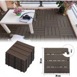 ConSys plastové dlaždice 30 x 30 x 2 cm PP 67295 tmavě hnědá 10 ks – Hledejceny.cz