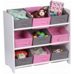 Kesper Dětský regál s 9 úložnými boxy 17716.13 bílý – Zboží Dáma