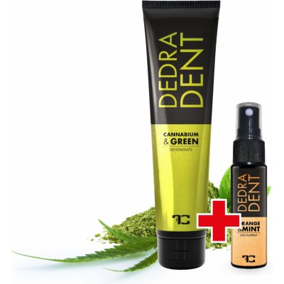 Dedra DEDRA DENT bylinná přírodní zubní pasta CANNABIUM & GREEN 100 ml