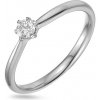 Prsteny iZlato Forever Zásnubní diamantový prsten z bílého zlata River IZBR1177A