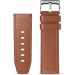 Aligator Watch Straps 22 kůže/silikon řemínek, BRN 22AW0007 – Sleviste.cz