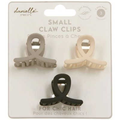 Danielle Creations Mini Claw Clips - 3 Pack - skřipce do vlasů – Zboží Dáma