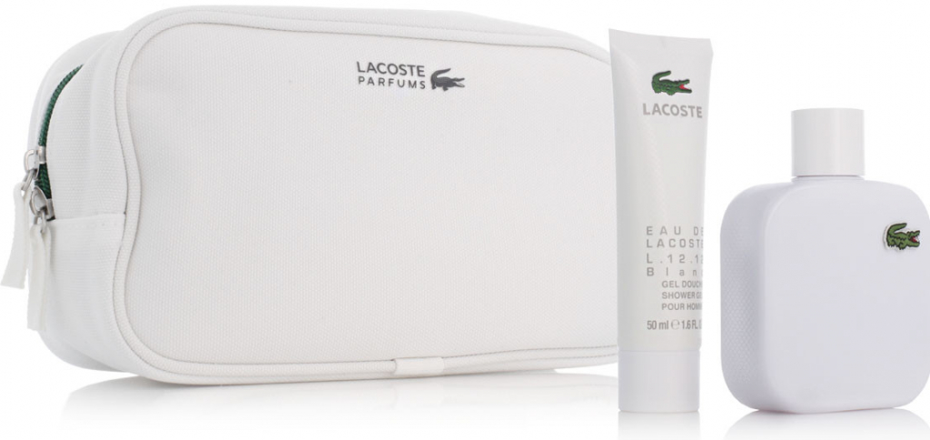 Lacoste Eau De Lacoste L.12.12 Blanc pro muže EDT 100 ml + sprchový gel 50  ml + kosmetická taška dárková sada od 1 690 Kč - Heureka.cz
