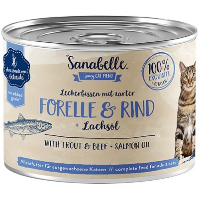 Bosch Sanabelle Wet Food with Trout & Beef 6 x 195 g
