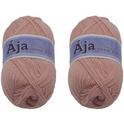 SET 2ks - Příze ÁJA Růžová BX13160 - 50g / 217 m – Zboží Mobilmania