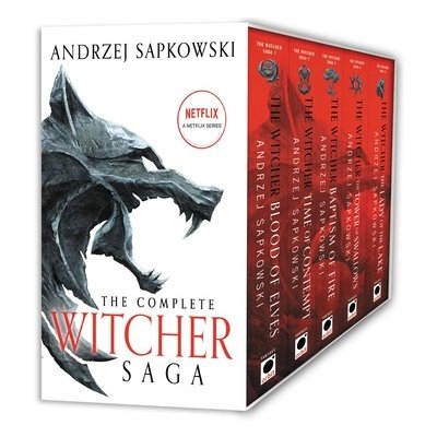 The Witcher Boxed Set: Blood of Elves, the Time of Contempt, Baptism of Fire, the Tower of Swallows, the Lady of the Lake – Zboží Mobilmania