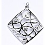 Čištín Stříbrný přívěšek s čirými zirkony P 1427 – Zboží Mobilmania