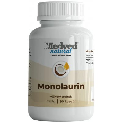 Medveď natural Monolaurin 90 kapslí – Hledejceny.cz