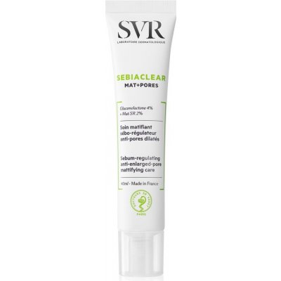 SVR Sebiaclear Mat+Pores matující fluid na regulaci kožního mazu Sebum-Regulating Anti-Enlarged-Pore Mattifying Care 40 ml