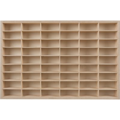 Kruzzel 21998 Dřevěná polička na autíčka na 54 ks – Zboží Dáma