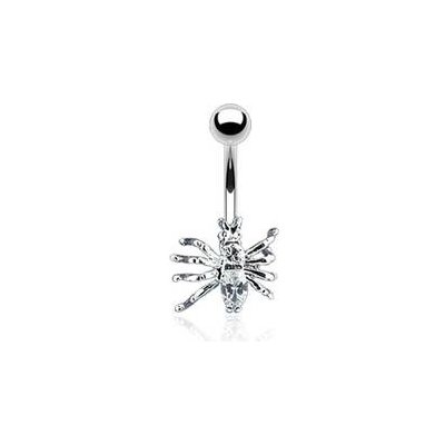 Šperky4U piercing do pupíku pavouček WP01118-C