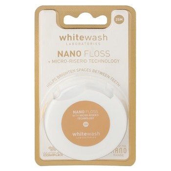 Whitewash Nano dentální nit s bělicím účinkem Nano Floss a Micro-Riser Technology 25 m