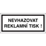 Walteco Nevhazovat reklamní tisk, 70x30mm, samolepka , 20785 – Hledejceny.cz