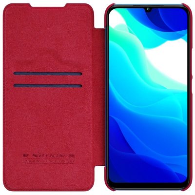 Pouzdro Nillkin Qin Book Xiaomi Mi 10 Lite Red – Zboží Mobilmania