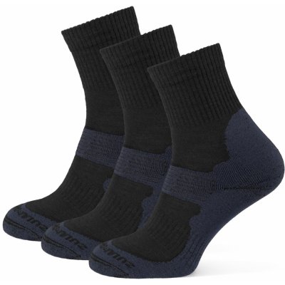 Zulu ponožky Merino Men 3-pack černá – Zboží Dáma