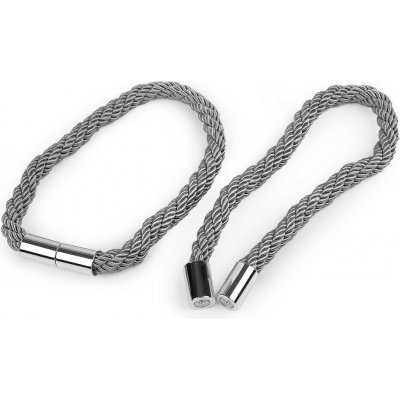 Dekorační úvaz / šňůra na závěsy s magnetem šedá 2ks – Hledejceny.cz