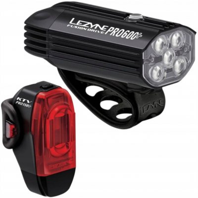 Lezyne Fusion Drive Pro 600+ KTV Drive Pro+ set černé – Hledejceny.cz