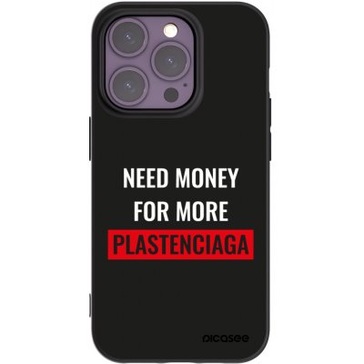 Picasee silikonový černý obal pro Apple iPhone 14 Pro - More PLASTENCIAGA – Zboží Mobilmania