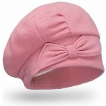 Dámská zimní čepice zdobená mašlí baretový styl W-0813 – Hledejceny.cz