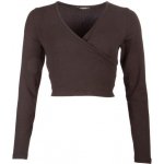 Papillon Cross-over zavinovací svetr černá – Zboží Dáma