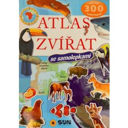 Atlas zvířat s 300 samolepkami