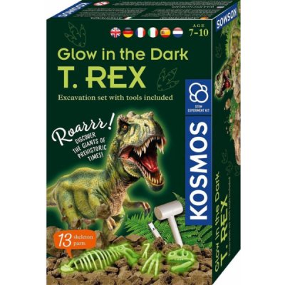 Výkopová sada Kosmos Glow In The Dark T Rex