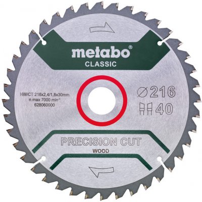 METABO Classic cut pilový kotouč 254 x 30 mm, 48 z – Zboží Mobilmania