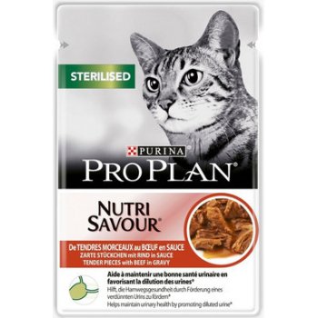 Pro Plan Cat Sterilised Maintenance hovězí ve šťávě 26 x 85 g