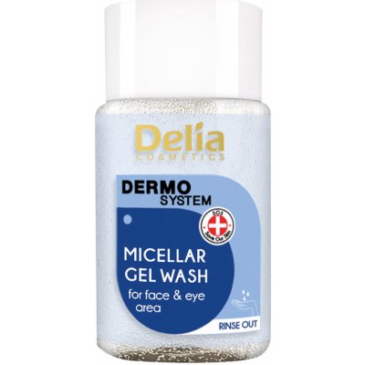Delia Cosmetics Micellar Gel wash micelární čistící pleťový gel na oči a obličej 50 ml