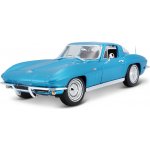 Maisto 1965 CHEVROLET CORVETTE metal svetlo modrý 1:18 – Sleviste.cz