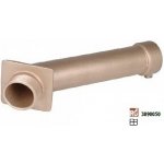Hugo Lahme průchod stěnou, červený bronz, vnitřní závit 2" x 2", délka 300 mm, úhel 45°, pro keramické bazény