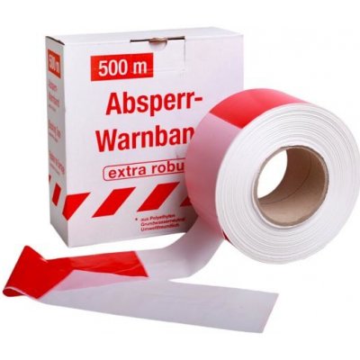 Era pack vytyčovací páska šrafovaná 75 mm x 500 m červeno-bílá – Sleviste.cz