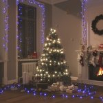 vidaXL Světelný LED řetěz s 1 000 LED diodami modrý 100 m PVC – Hledejceny.cz