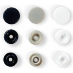 Patentky "Color snaps" 12,4mm - PRYM LOVE tvar kolečka barva černá, bílá – Hledejceny.cz
